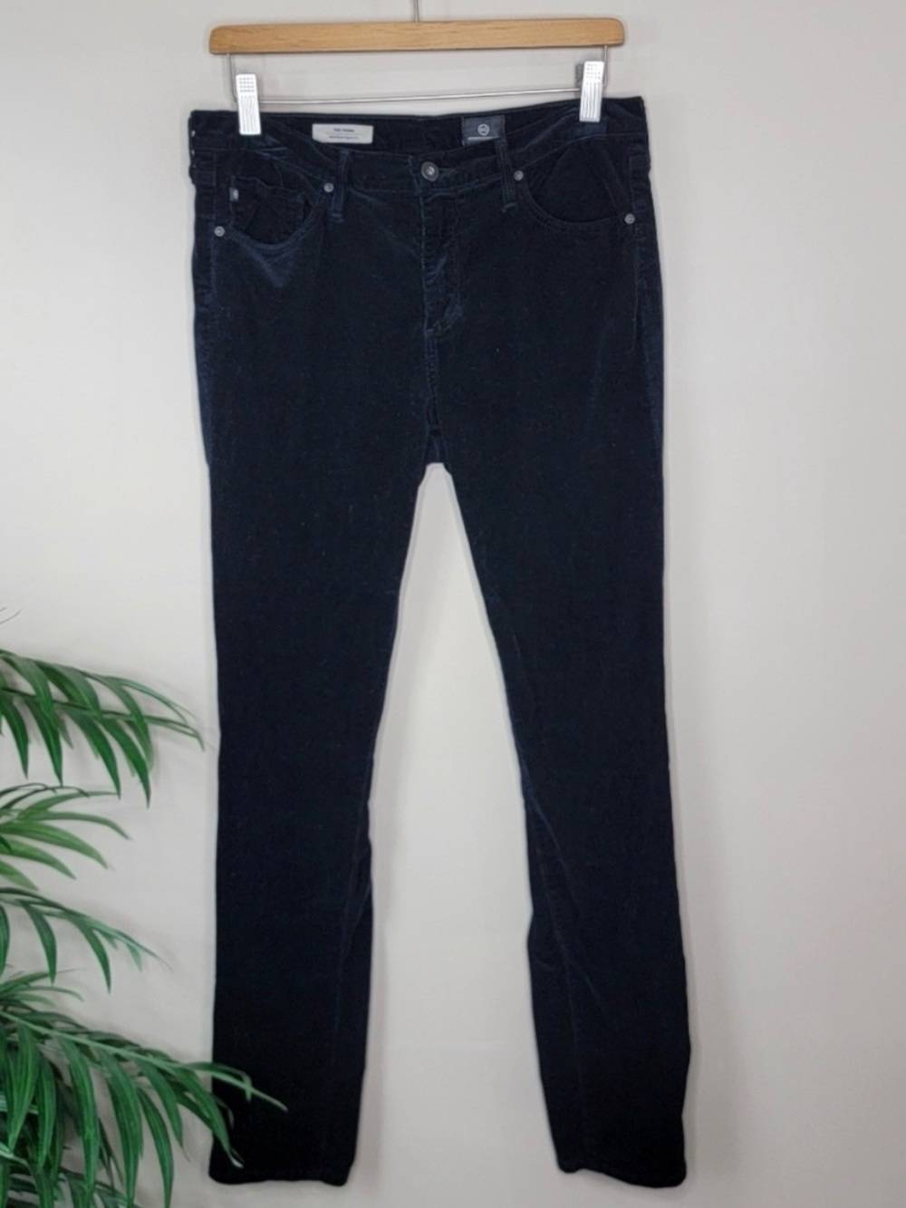 AG | Black The Prima Mid-Rise Cigarette Cords